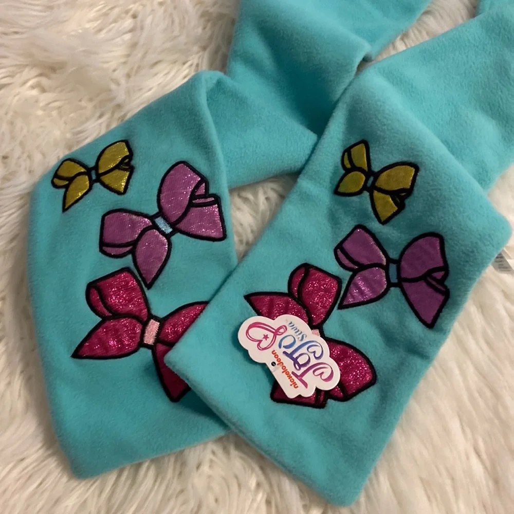 JoJo Siwa Blue and Pink Hair Accessories with Butterfly Appliqués length 62”